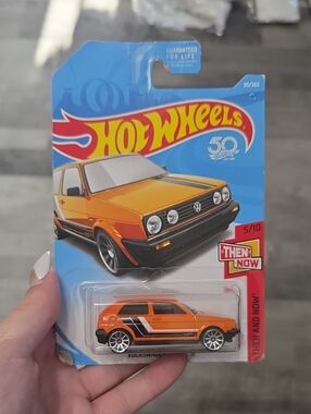 NWT, Hot Wheels • Orange Volkswagen Golf MK2 Then And Now